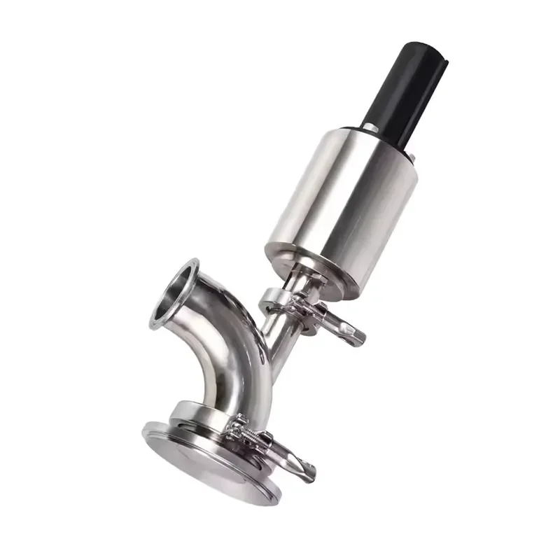 Stainless Steel 304 Sanitary Pneumatic Tank Bottom Discharge Valve Ball Tri Clamp for Water Control Disinfection