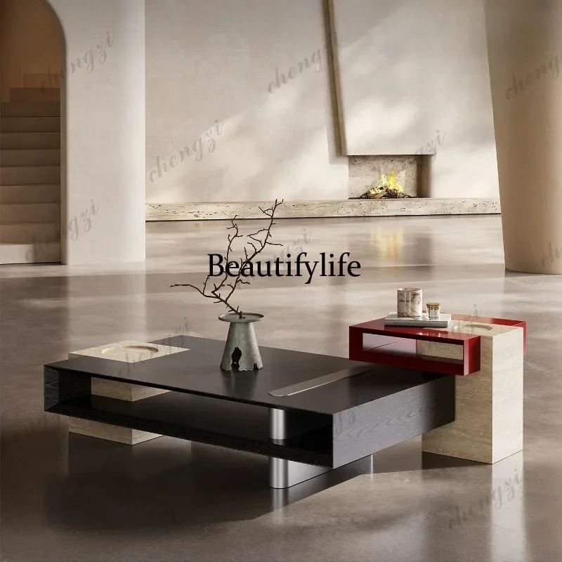 Modern geometric creative home living room new high-end Italian light luxury minimalist coffee table