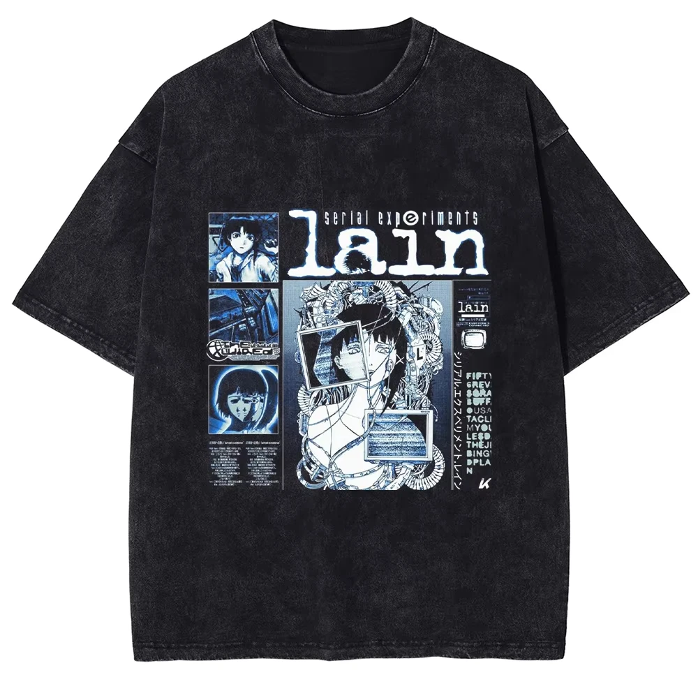 Japanese Summer Clothing Men - Camiseta con Estampado de Manga Japonesa