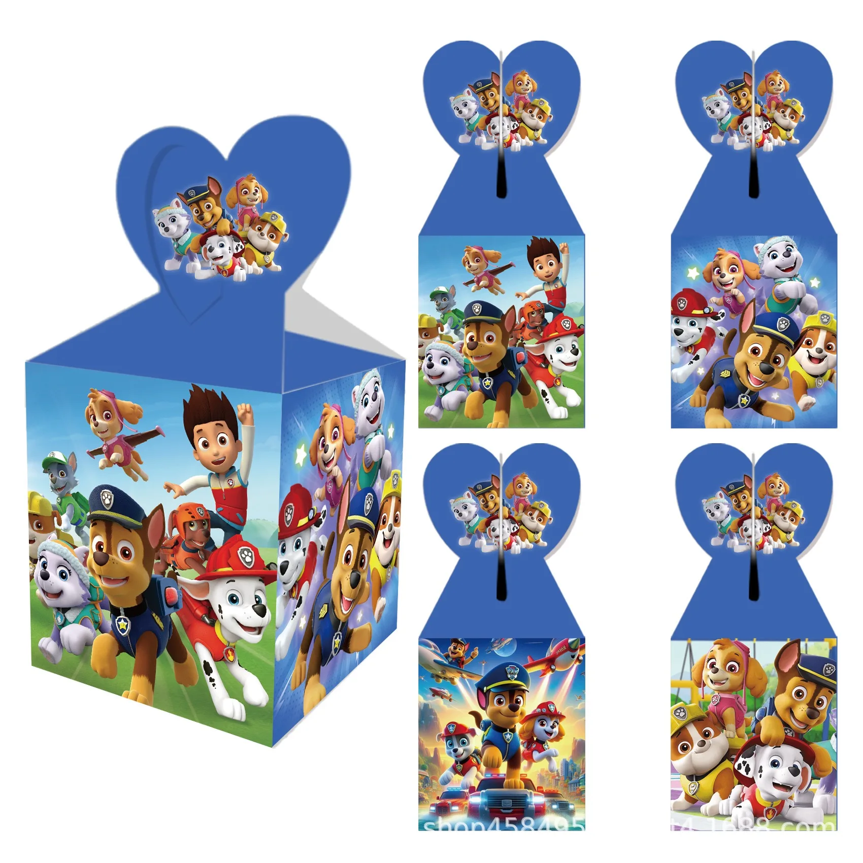 カートゥーン パウ・パトロール パーティー 誕生日飾り付け 犬 スカイ クッキー チョコレート スナック サプライズボックス 子供 男の子 パーティーグッズ