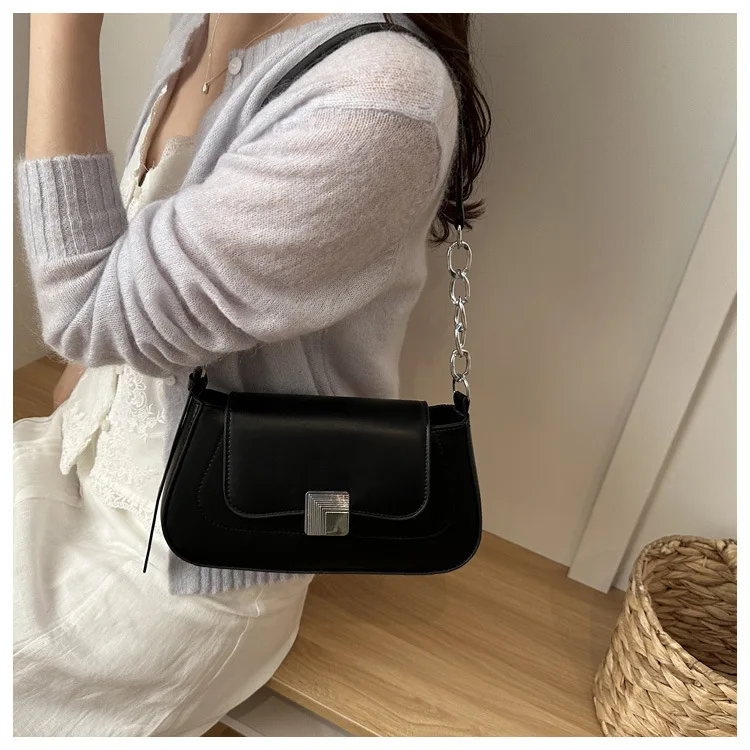 Fashion women shoulder bags Vintage underarm bag Mini Ladies handbags solid color crossbody bag, small purse, daily women bag