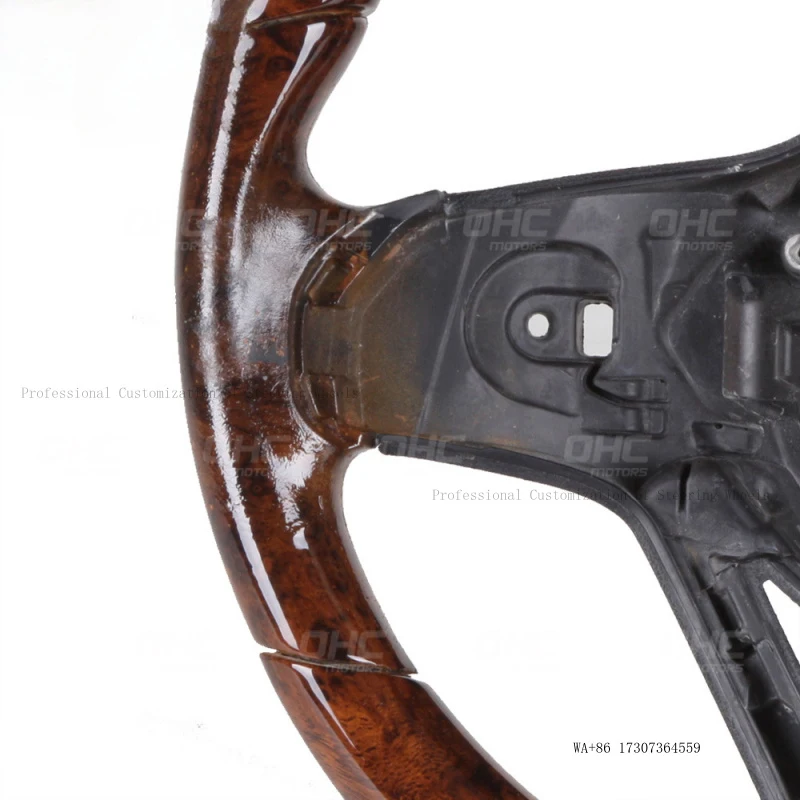 black and gold walnut wood retro racing steering wheels for Mercedes-Benz ABC-class car modific