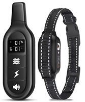 Electric Dog Training Collar Digital Rechargeable Remote Control Waterproof Vibrator Pet Dog Bark Stop Shock Collar for Dogs