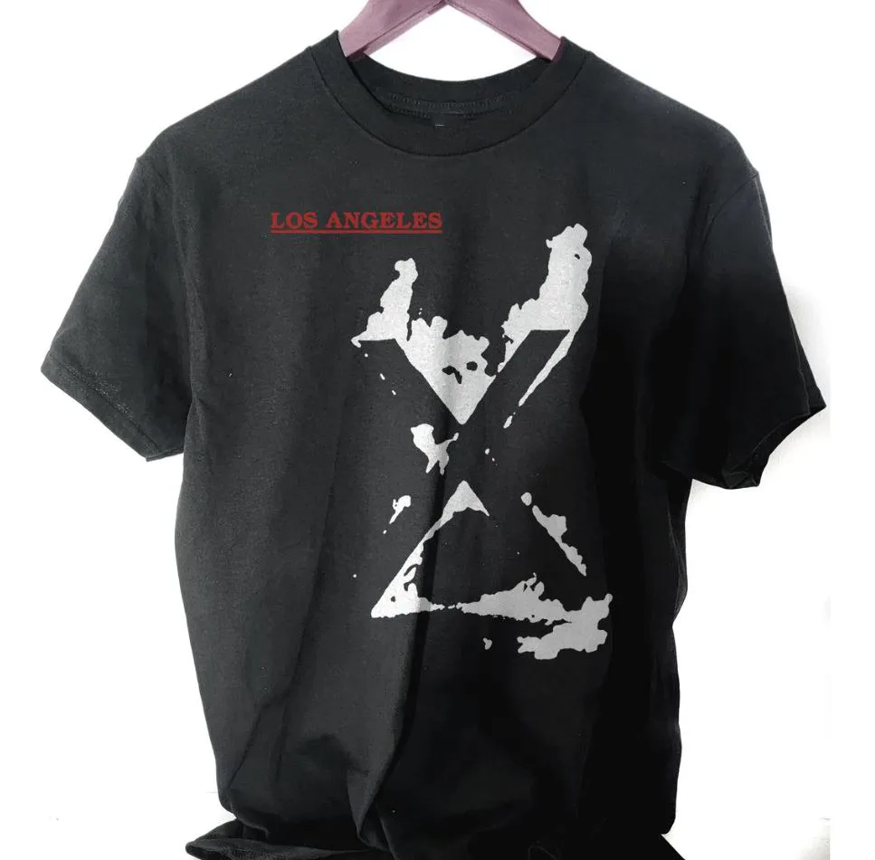 X Band Concert Shirt em Los Angeles para homens e mulheres, tamanho grande, S-2345XL, PR460