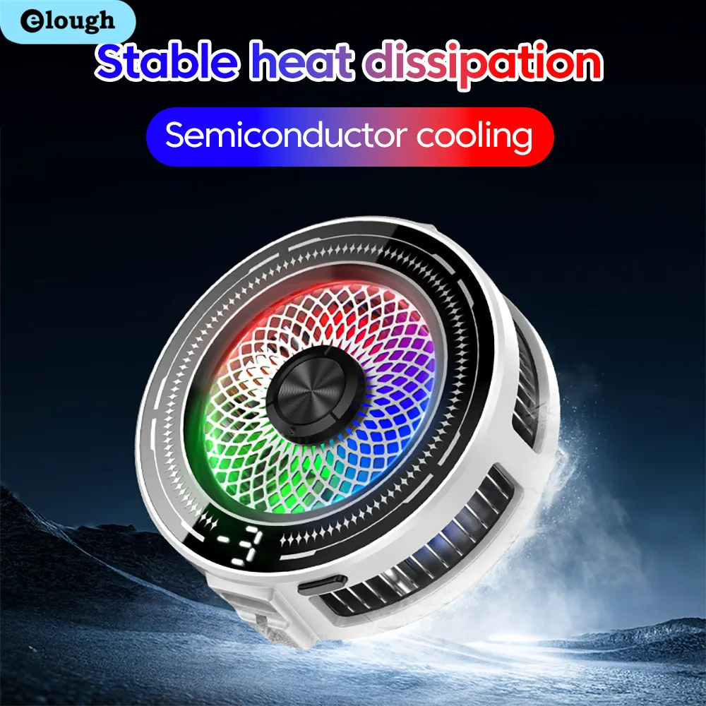 

Mobile Phone Cooler Magnetic Cooling Fan Freeze Radiator For Gaming Back Clip Cool Heat Sink For Smartphones Tablet
