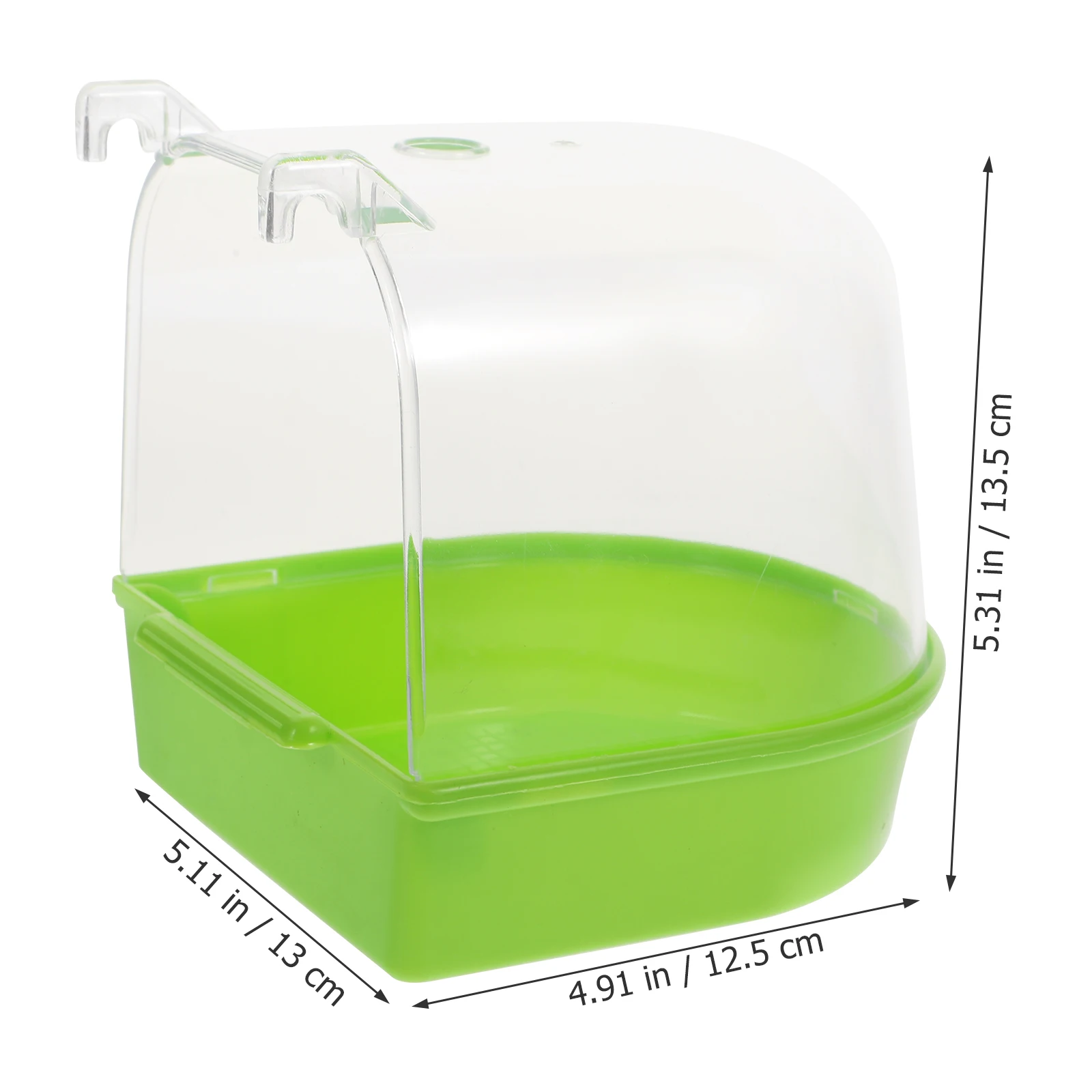 

Parrot Bathing Box Premium Abs Hanging Bath Container Small Bird Bathtub Plastic Bird Bath Basin Pet Care Supplies