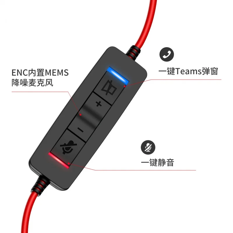 Ruisonderdrukking Telefoon Headset Enkele Wijzende Nieuwe Bluetooth5.4usbcomputertype-C