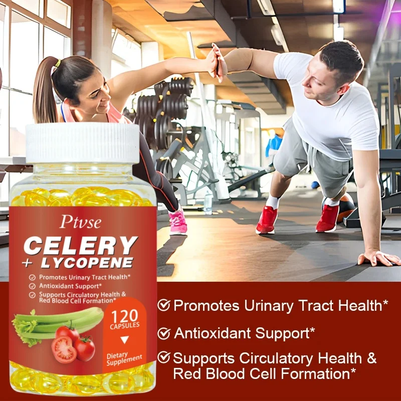 Celery Seed and Lycopene Capsule Adult Joint Dietary Supplement Reduce Uric Acid Promote Urination Relax Joints