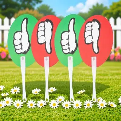 

10 Pcs Classroom Interactive Supplies Supply Game Judging Board Decorate Plastic Hand Display Paddle Accessory Paddles