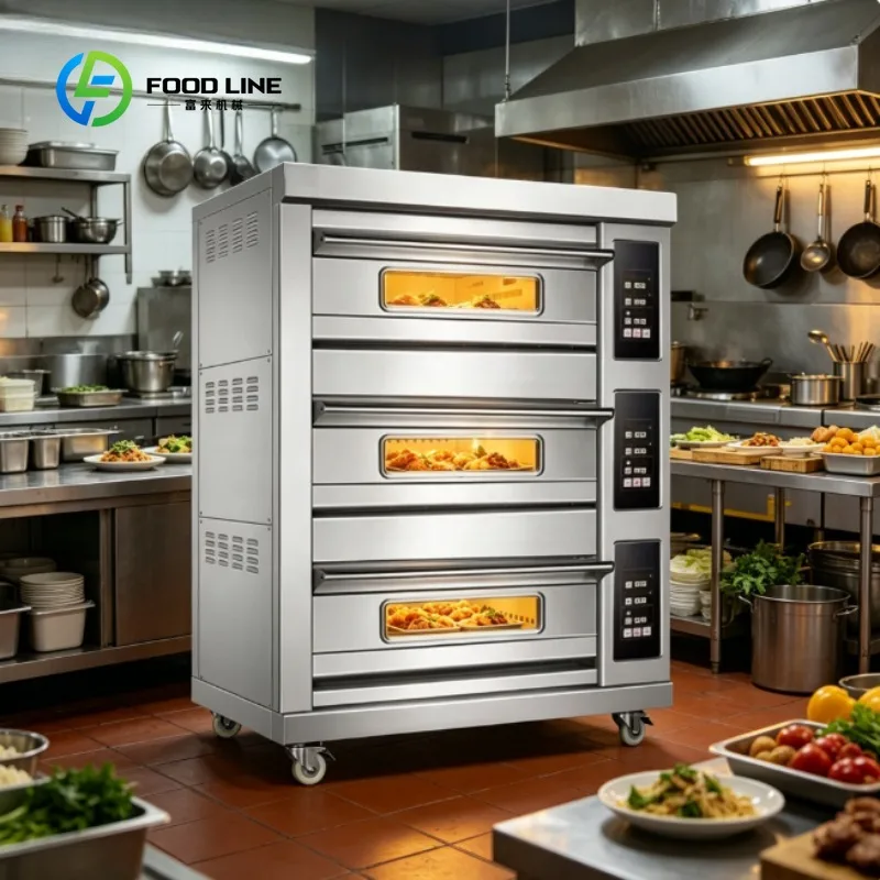 Commercial Oven Stainless Steel Bakery Baking Oven for Bread Pizza Cake Restaurant Kitchen Cooking Equipment