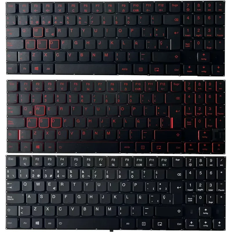 New Backlit Spanish/Latin Keyboard Legion Y530-15ICH Y540-15IRH Y720-15IKB Y520-15IKB Y540-17IRH R720-15IKB SP/LA