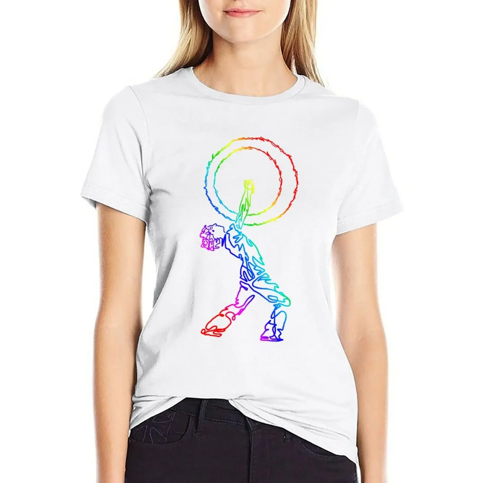 

Женское платье-футболка Poi Pride, летняя одежда, Белый Топ