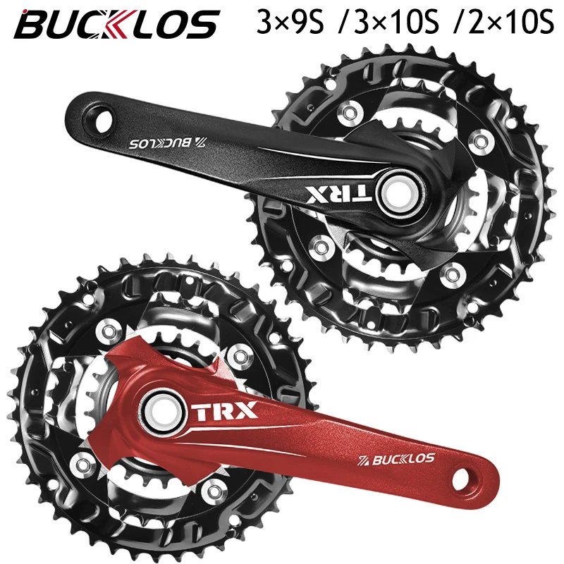 

BUCKLOS 104/64BCD Bicycle Crankset 3*9S 3*10S 2*10S Mountain Bike Crankset 104 BCD Bike Integrated Crank Arm MTB Cranks