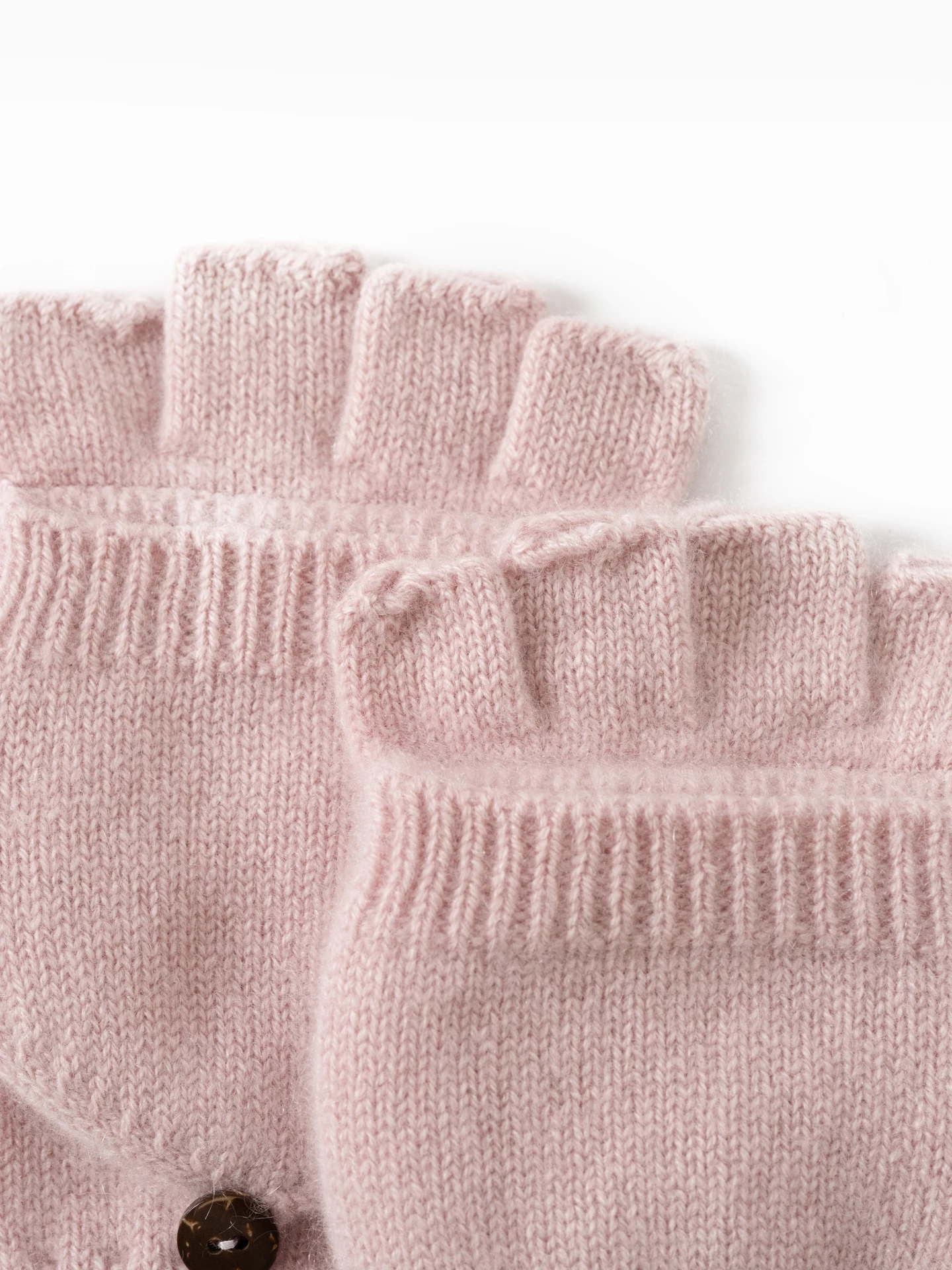 Women 100% Cashmere Convertible Mittens Flip Top Fingerless Gloves With Button Fastening Pure Cash Fingerless Gloves Fold Back