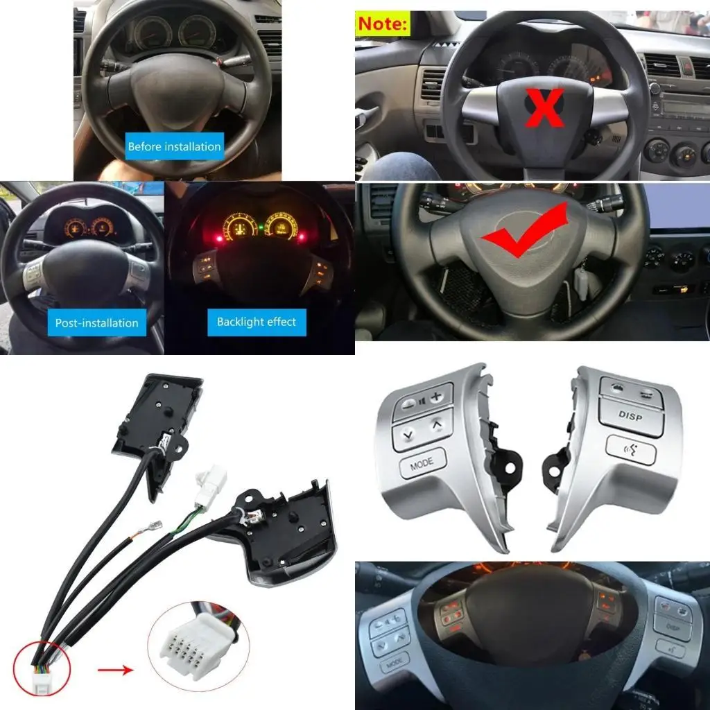 31BC Steering Wheel Control Button Switches Fit For 84250-02200, Upgrades Your Car's Interior And Functionality Effortlessly