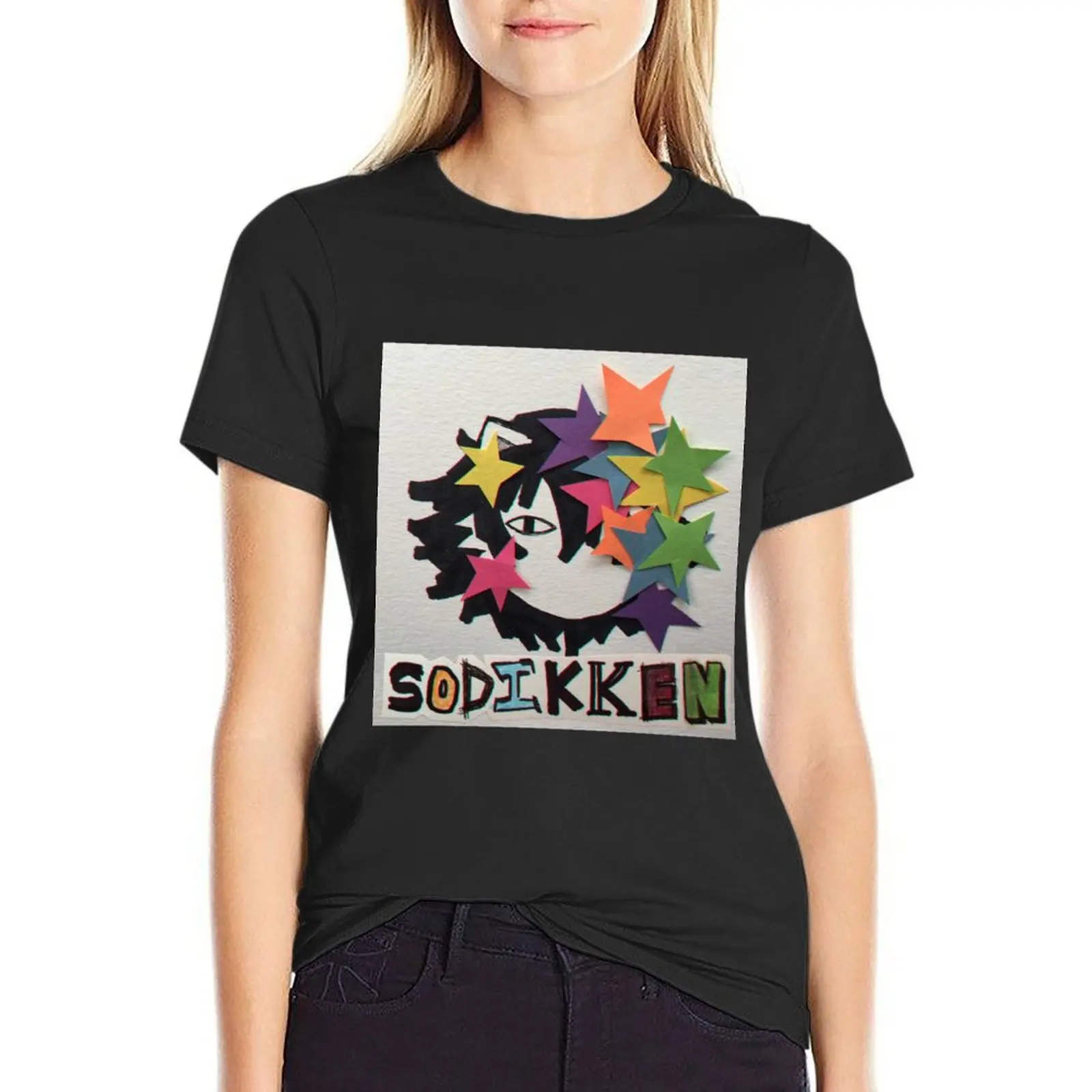 

sodikken T-Shirt Short sleeve tee aesthetic clothes tops Woman clothes