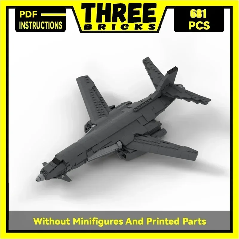 

Moc Building Bricks Military Fighter Model B1 Lancer bomber Technology Modular Blocks Gifts Christmas Toys DIY Sets Assembly