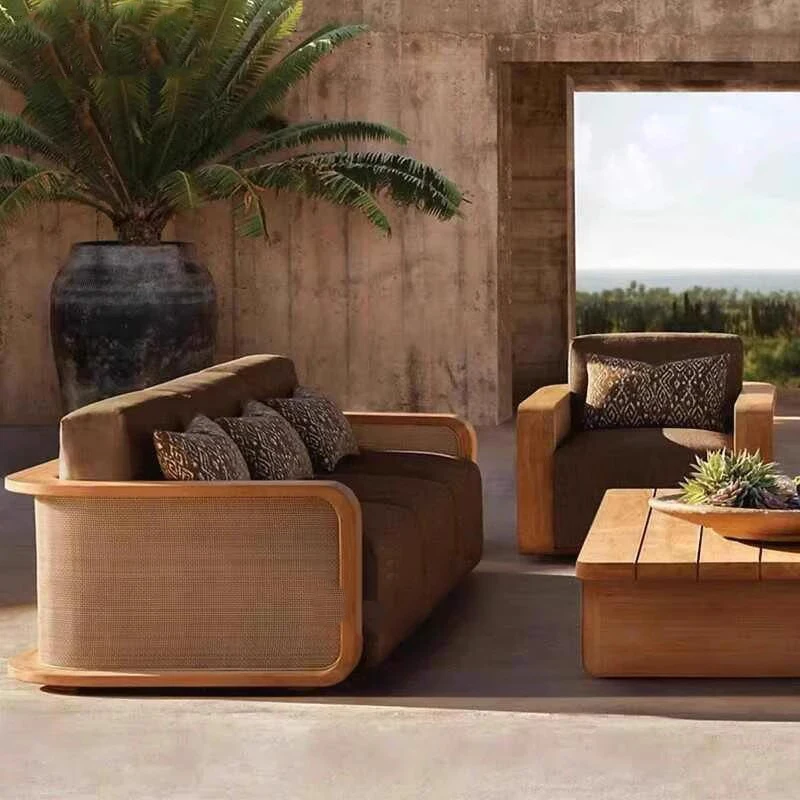 Customizable Set di mobili da giardino per esterni in plastica Set di mobili da giardino per gazebo per bambini Film Rattan Giar