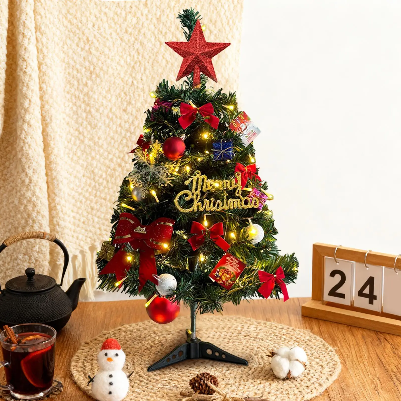 

45 см мини Рождественская елка искусственная сосна настольное домашнее праздничное украшение рождественские украшения настольное украшение орнамент