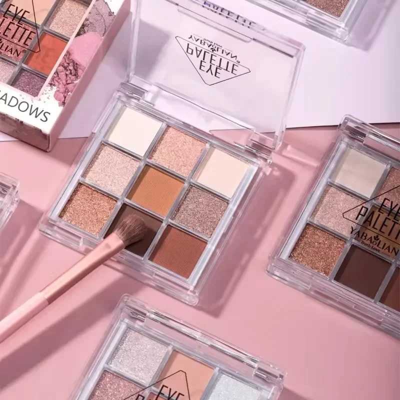 9-Color لطيف الدب عينيه لوحة عارية براون بريق لؤلؤي ظلال العيون ماتي طويلة الأمد الكورية العين طقم مكياج مستحضرات التجميل #3