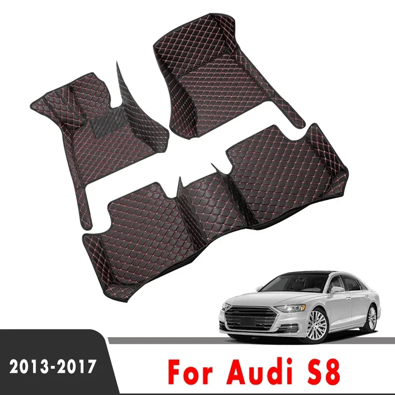 Car Floor Mats For Audi S8 2017 2017 2016 2015 2014 2013 Carpet Covers Custom Styling Interior Accessories Foot Pads Waterproof