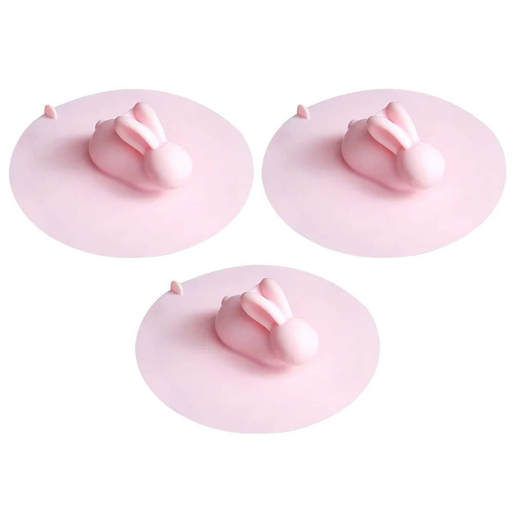 

3 Pcs Sink Drain Plug Silicone Cover Bathtub Strainer Creative Stopper for Bathroom