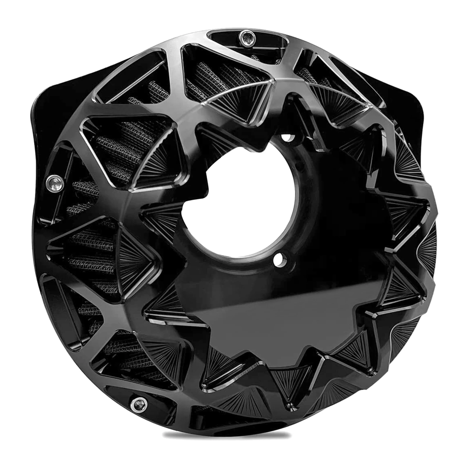 Cross Fire Air Cleaner Breather Filters for 2008-2016 Touring Road King Flht Fltr Ultra Flhtcutg Fltru 2016-2017 Softail