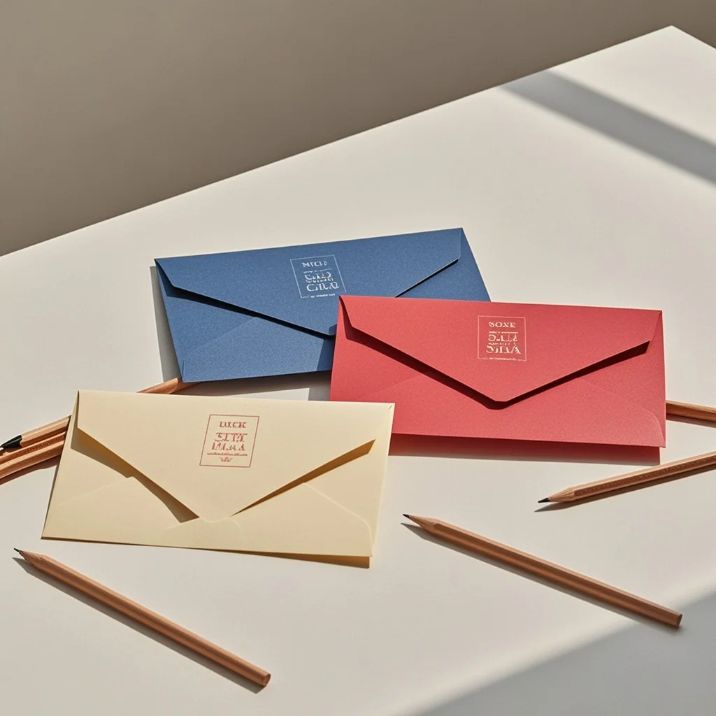 اصنع كل رسائل العد. الوقوف مع طباعة مغلف قابلة للتخصيص بالكامل بالألوان الديناميكية ورقائق معدنية.