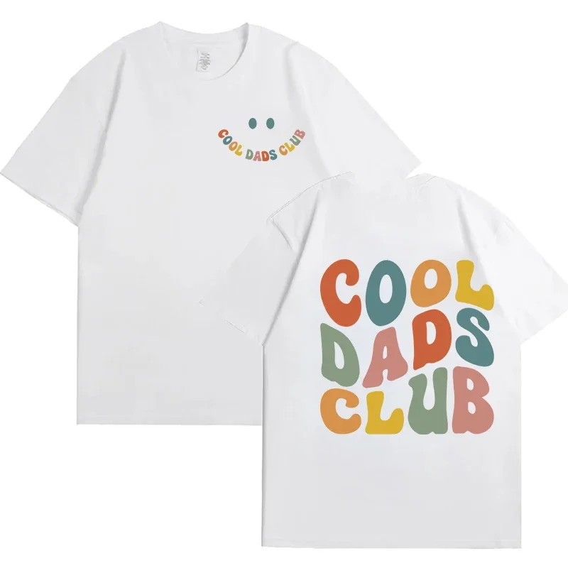 Cool Dad Clun Shirt for Men Clothing Dads Birthday T-shirts Front Back Print Tshirts for Grandfather Husband Tee Shirts Homme