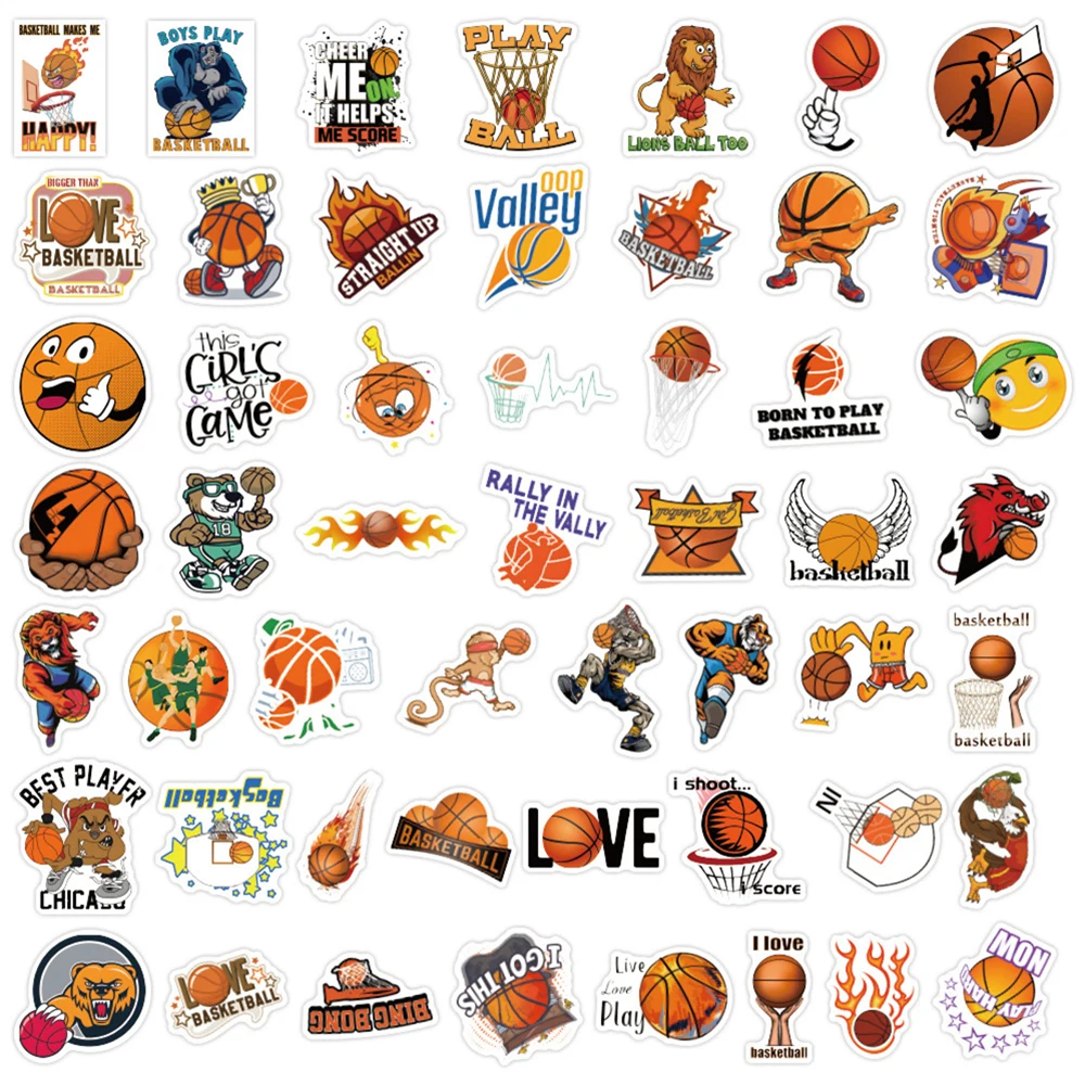 10/30/50PCS Nouvel Amour Basket-Ball Graffiti Autocollants Etanche Bagages Portable Skateboard Réfrigérateur Autocollants En Gros