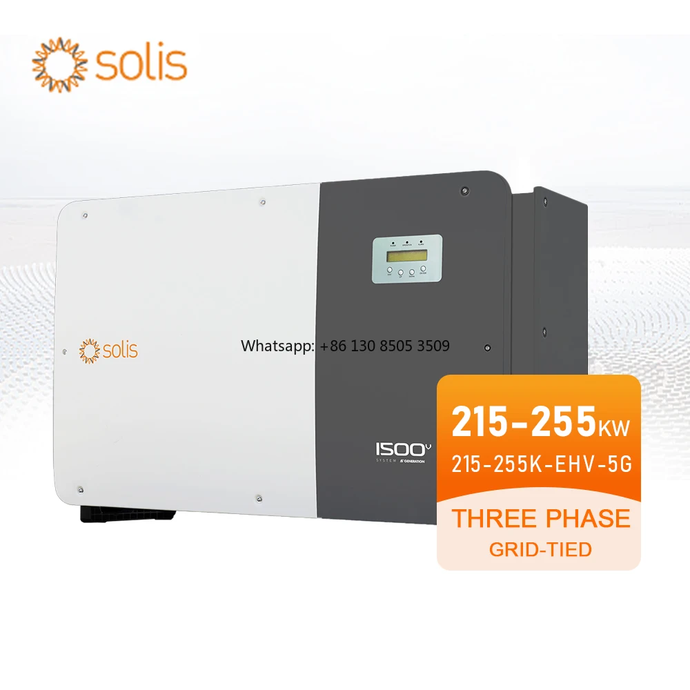 Solis 215-255K-EHV-5G Inversor solar atado en la red 215-255Kw Inversores fotovoltaicos trifásicos 380/480V