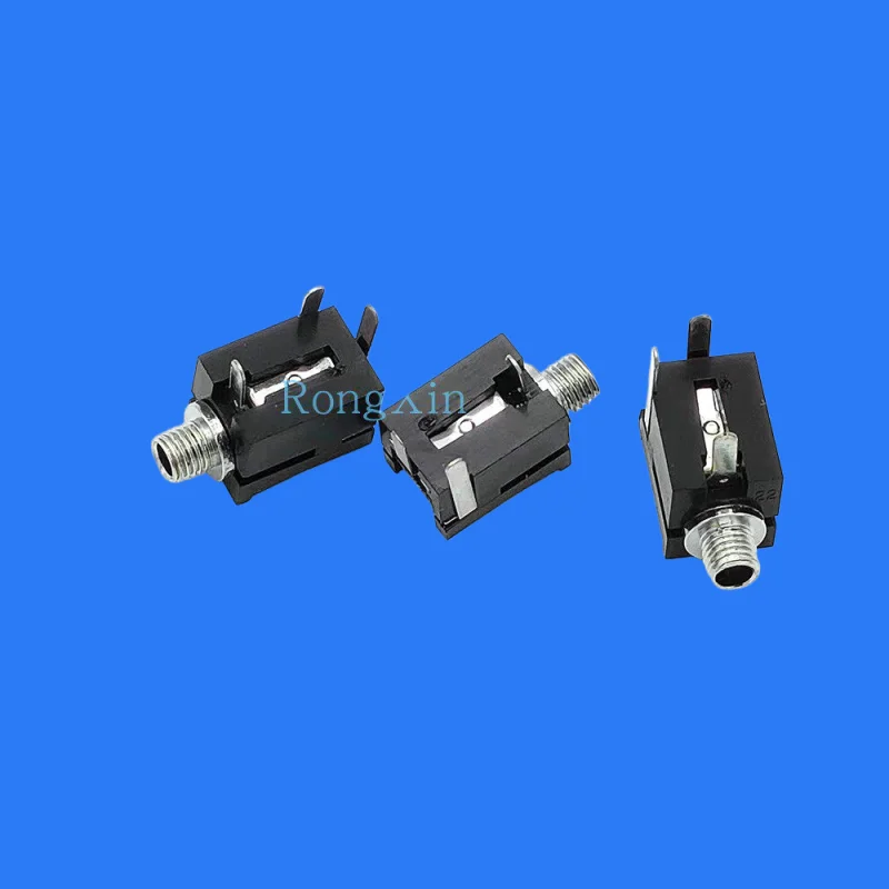 100pcs/ 2.5MM earphone socket PJ-202M audio video socket horizontal socket 2.5 metal opening 4MM