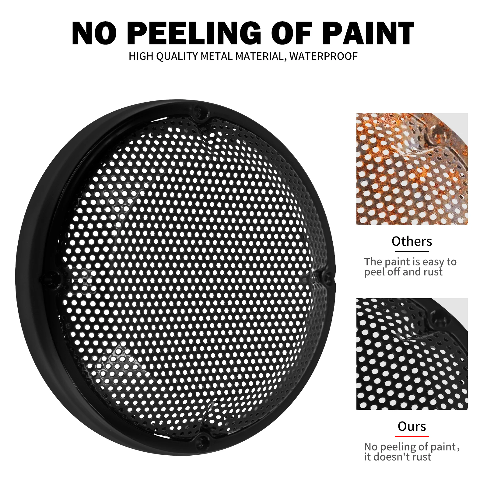 6.5 "스피커 그릴 메쉬 커버 오토바이 하부 벤트 페어링 Harley Touring Street Glide FLHTK FLTR Ultra Limited 1983-2023