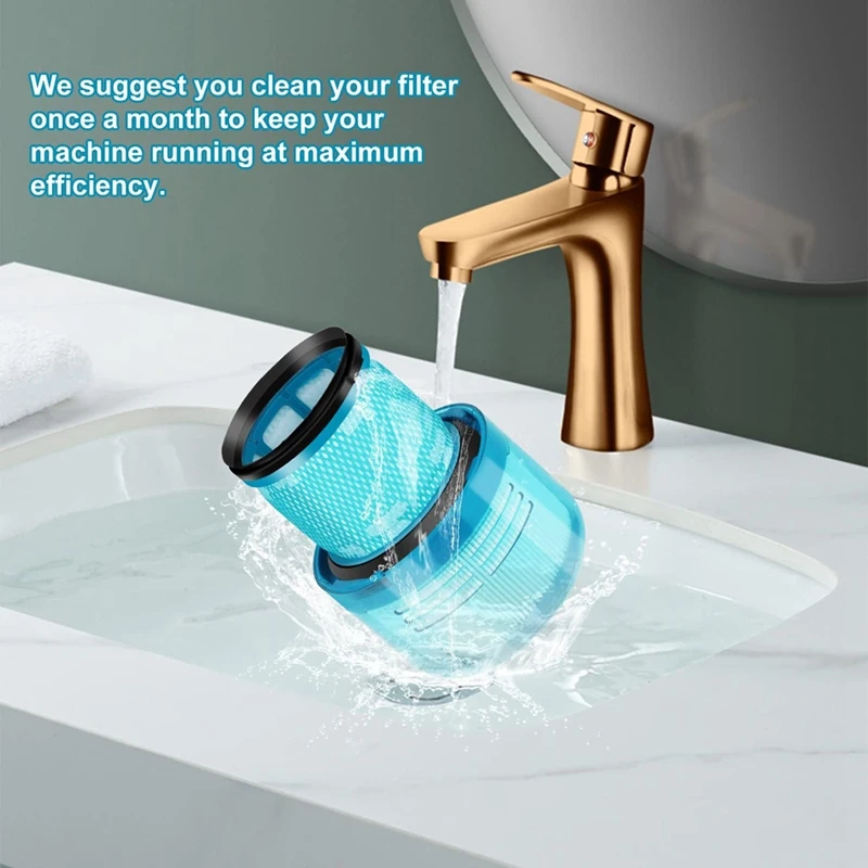 【Berserkk】Reemplazo de filtro para aspiradora Dyson V15, rodillo antienredos de alto par, piezas de repuesto de cepillo, rodillo de barra de cepillo