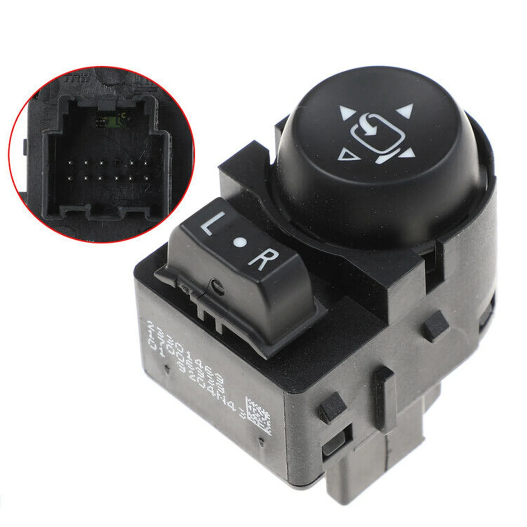 Compatible New Power Mirror Black Control Button Switch Fits for 23301469