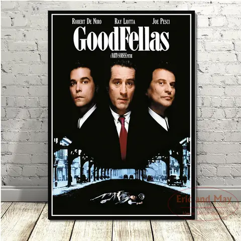 Classic Movie Goodfellas Gangsters Godfather Posters And Prints Wall Pictures For Living Room Vintage Decorative Home Decor