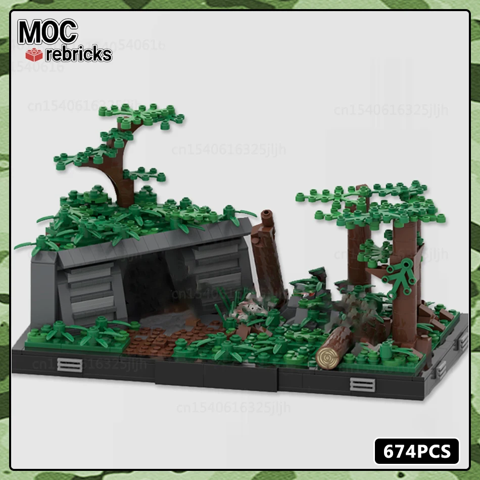 MOC City Street View SW Bunker On Endor Series Building Blocks Star Movie Tatooine Diorama Collection Model Assembly Bricks Toys