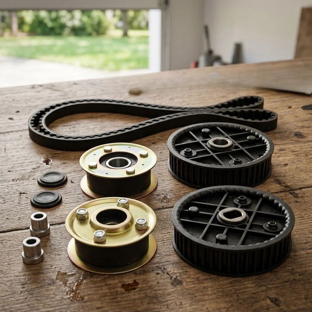Enhanced Transmission Efficiency with Pulleys Sprockets and Belt Kit for Toro for Lawn Mower Long lasting PerFor formance