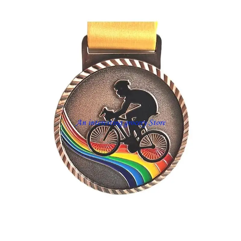 

652D Metal Gold Silver Bronze Award Medals with Ribbon, Winner Medals for Kids Teen