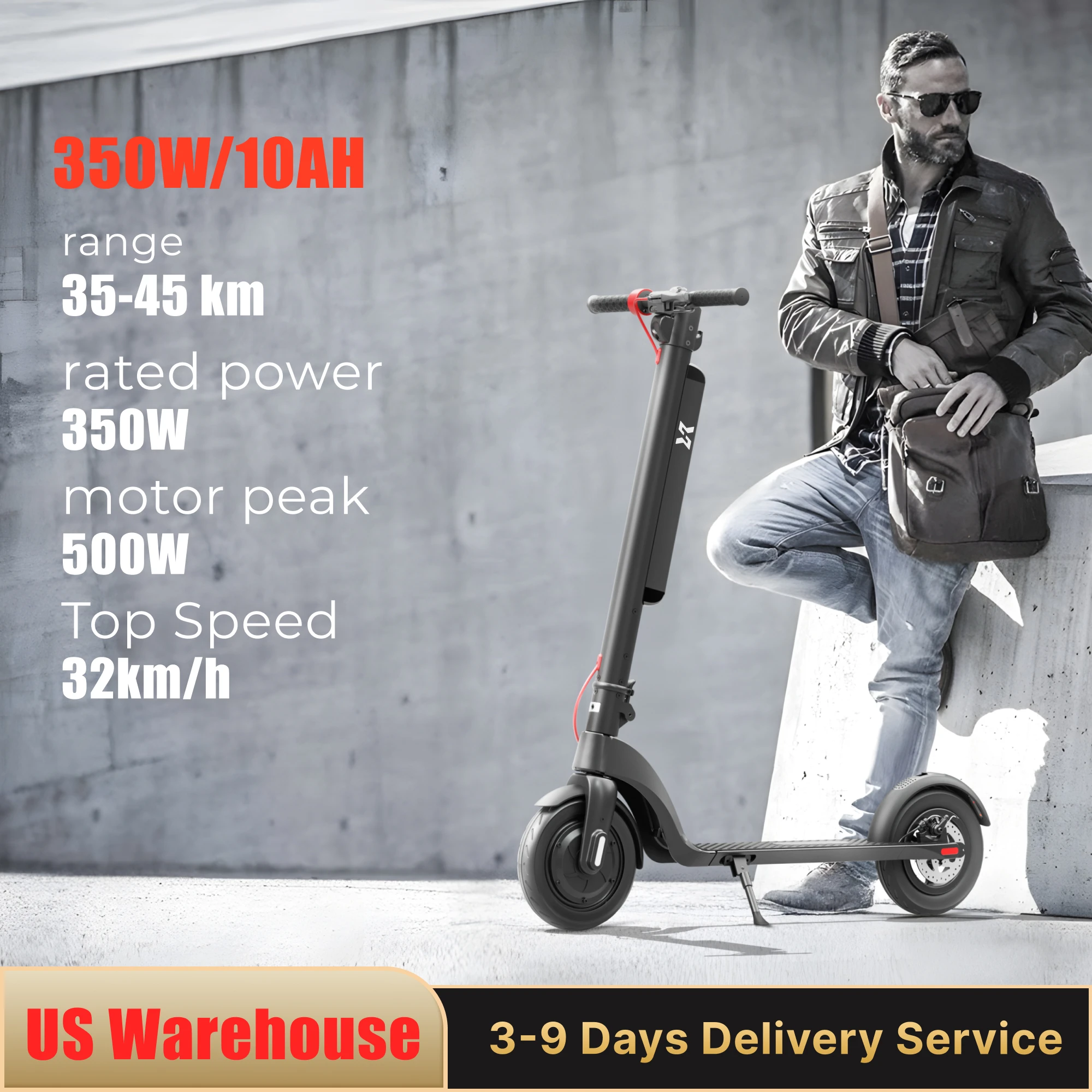 

Электрические скутеры HUANCI X8, 350 Вт, 25 км/ч, 10 Ач, складной электрический самокат, 10-дюймовый электрический самокат для взрослых