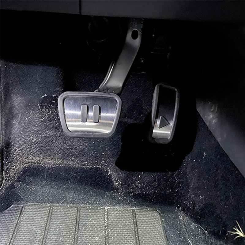 الرائدة حافة-سيارة الفرامل دواسة الوقود غطاء لشركة فولكس فاجن ID.4 ID4 2021 2022 2023 استبدال الملحقات مكافحة زلة غطاء دواسة القدم #2