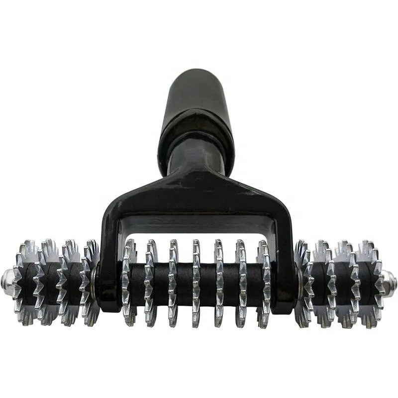 Professional Carpet Paving Compaction Tool Heavy-duty Serrated Press Wheel Roller for Floor Carpet Seam Flattening Repair