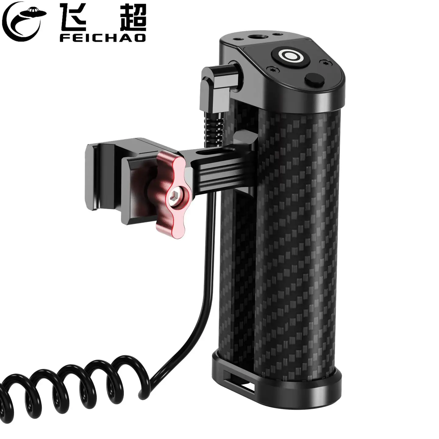 

Quick Release Shutter Control Side Handle with 1/4 Arri Locating Screw NATO Rail Clamp for Sony Canon Nikon Camera Cage Handgrip