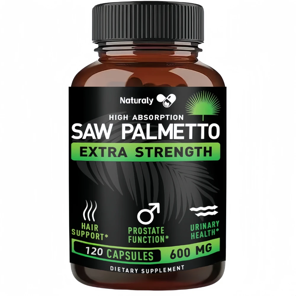 Saw Palmetto Capsules Help Promote Prostate Health,Reduce Baldness and Thinning Hair &Regulate Hormonal Sex Capsules in The Body