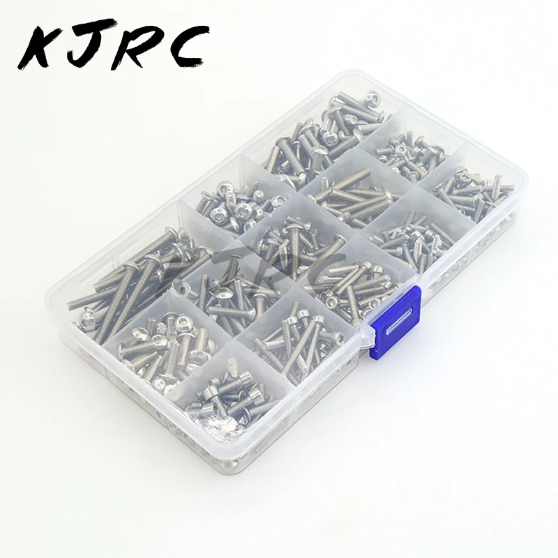 1set Stainless Steel Upgrade Screw Pack Screw Box, Vulnerable Accessories for Traxxas X-Maxx 1/5 Big X Truck