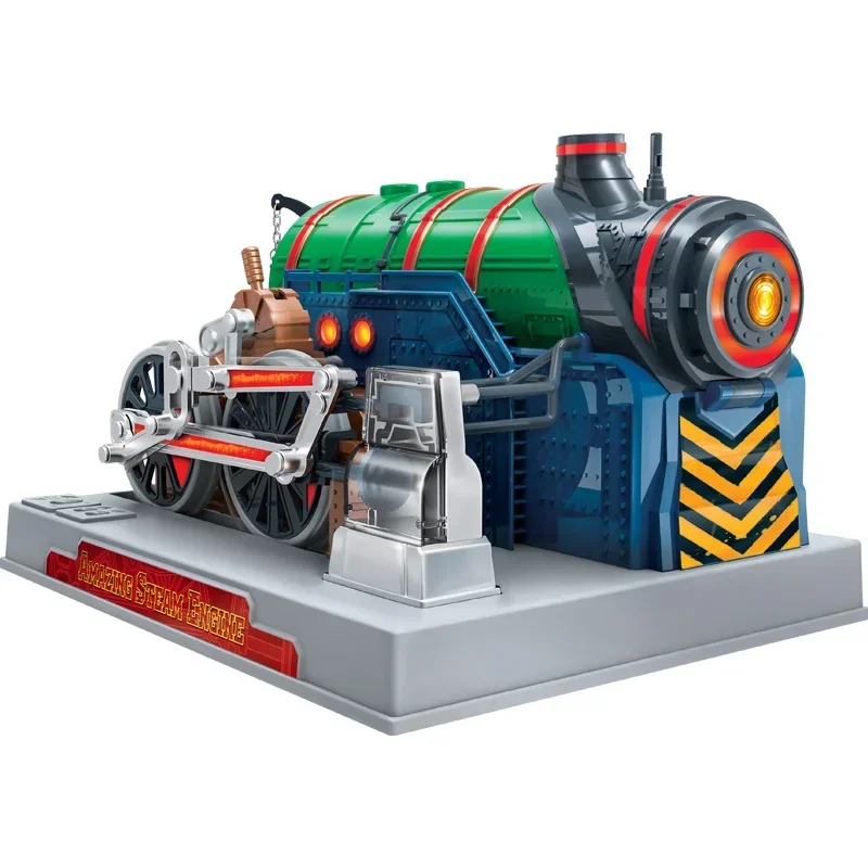 Watt motor a vapor trem cabeça modelo kit de construção para adultos crianças diy bloco montagem brinquedo científico presente