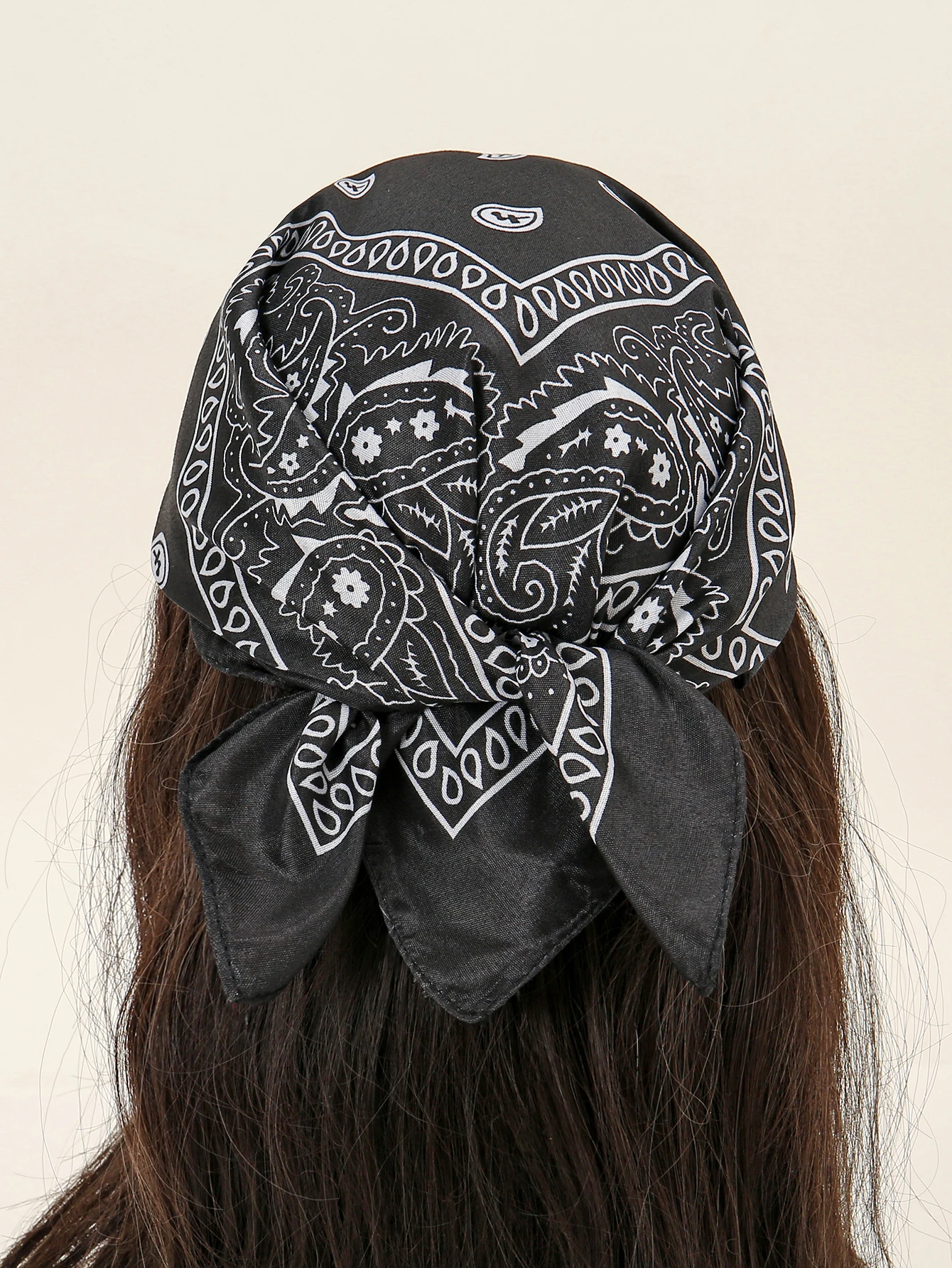 Paisley Printed Square Scarf Women Elegant Bandana Fancy Hijab Newest Headband Decoration Kerchief 54*54cm