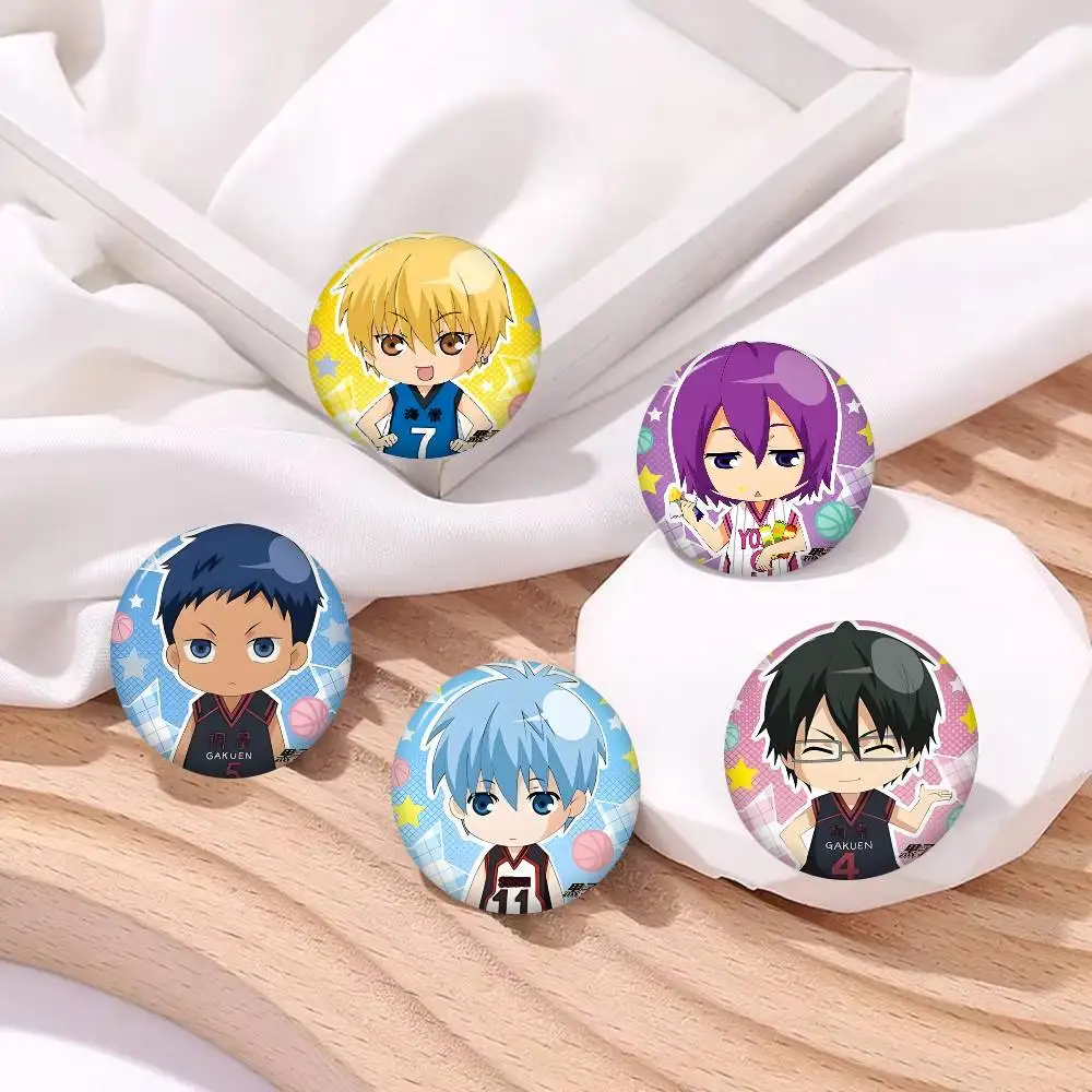 Kuroko No Basket Anime Button Pin Handmade Brooch for Clothes Cartoon Badge Backpack Decoration Jewelry Accessories