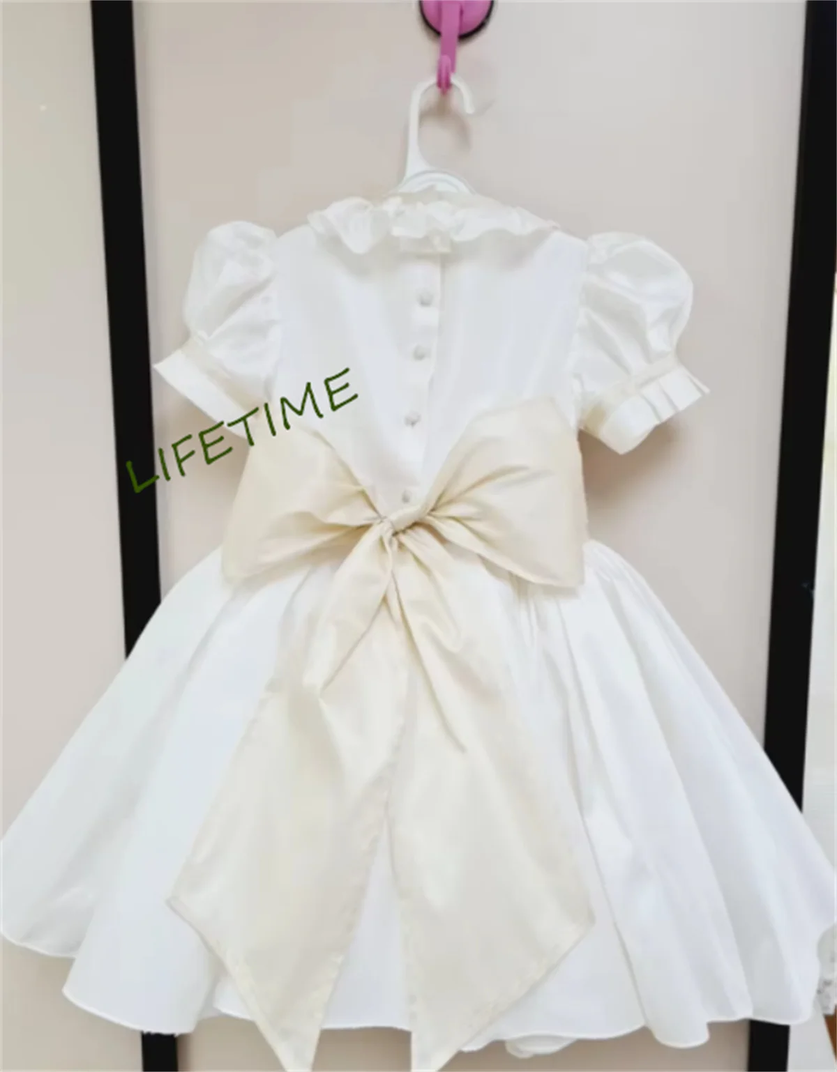 Real Picture Tiered Flower Girl Dress Kids Tutu Outfit O Neck Birthday Party Christmas Gowns First Communion Dress