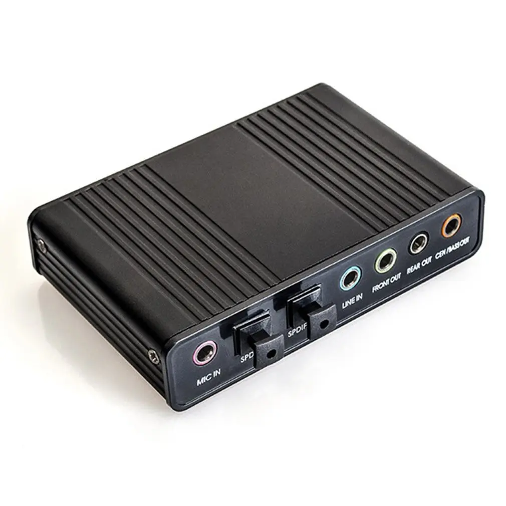 USB 2.0 Optical S/PDIF Sound Card Adapter External USB Sound Card 6 Channel 5.1Surround Adapter Audio Card for PC Laptop Desktop